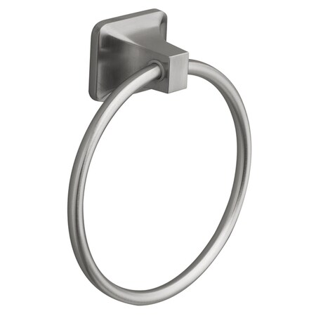 Kd Die Cast Zinc Towel Ring - Brushed Nickel KD1679880